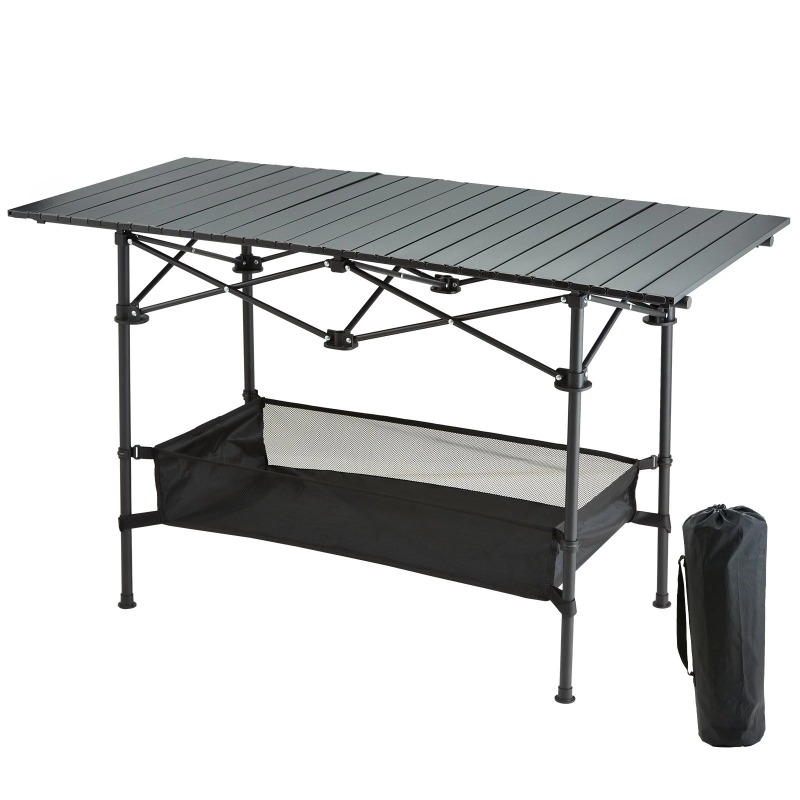 Outdoor Adventure Table With Storage - 1 шт. Портативный складной походный столик