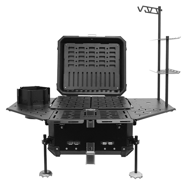 Outdoor Adventure Table With Storage - Многофункциональная бронированная хвостовая коробка из алюминиевого